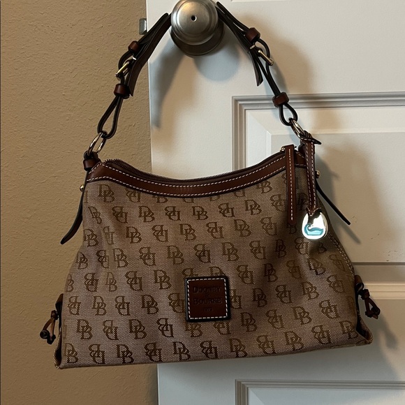 Dooney & Bourke Tan Monogram Shoulder Bag - Picture 10 of 10